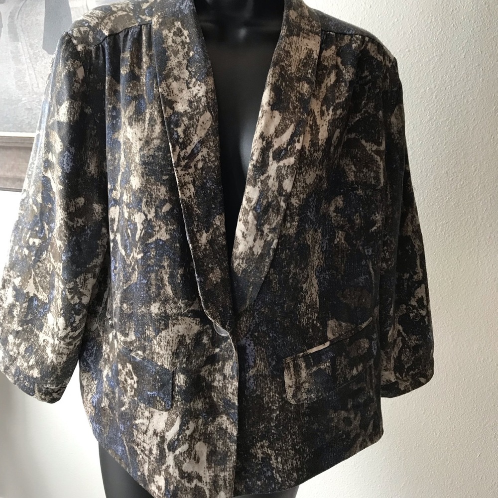 COLDWATER CREEK CLASSIC BLAZER PETITE LARGE 14-16   EUC - Picture 2 of 11